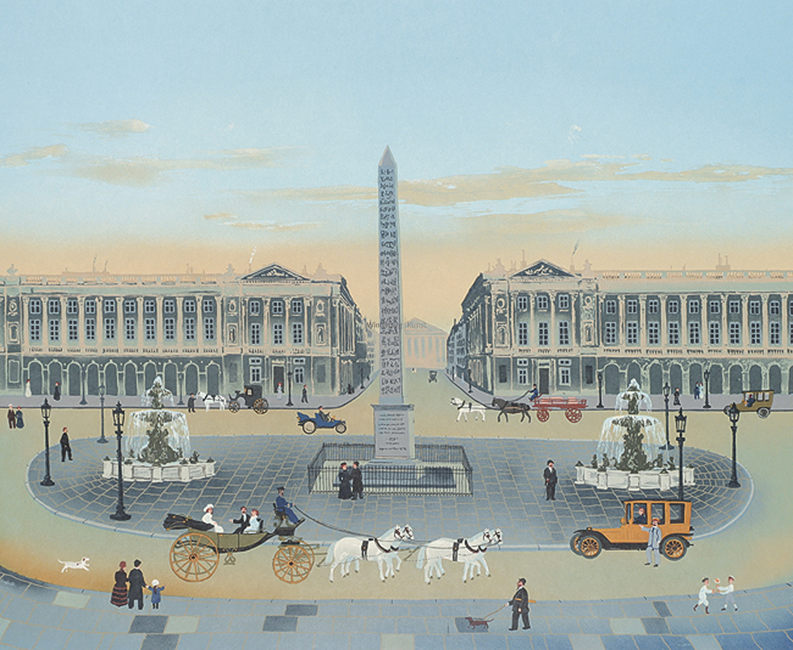 MICHEL DELACROIX: Paris, Place de la Concorde.