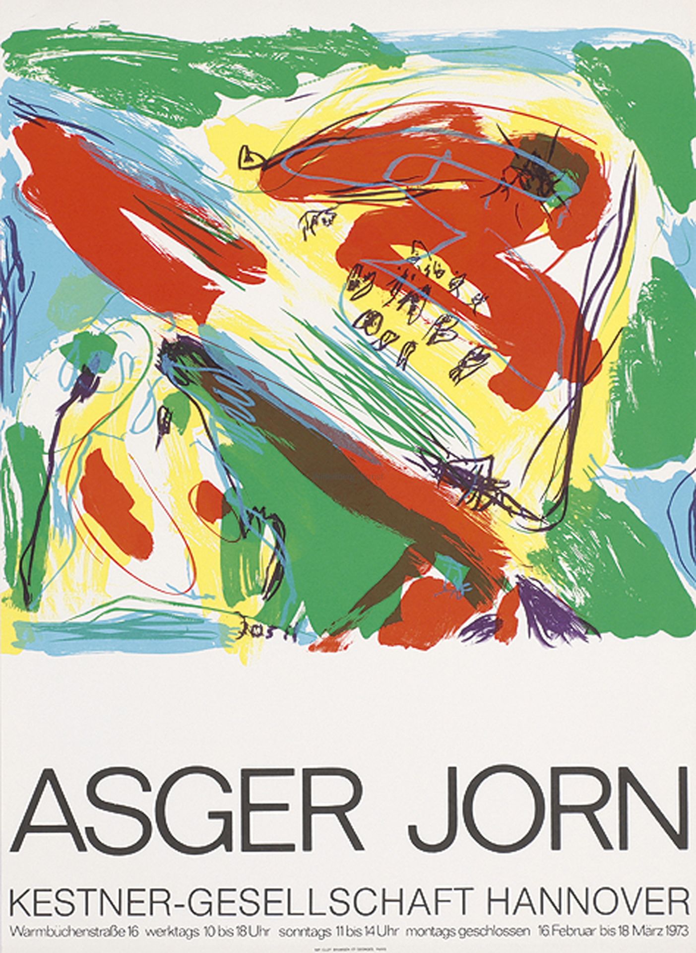 ASGER JORN, eigentl. ASGER OLUF JORGENSEN: Ohne Titel (Abstrakte Komposition).