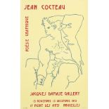 JEAN COCTEAU: Nu assis.