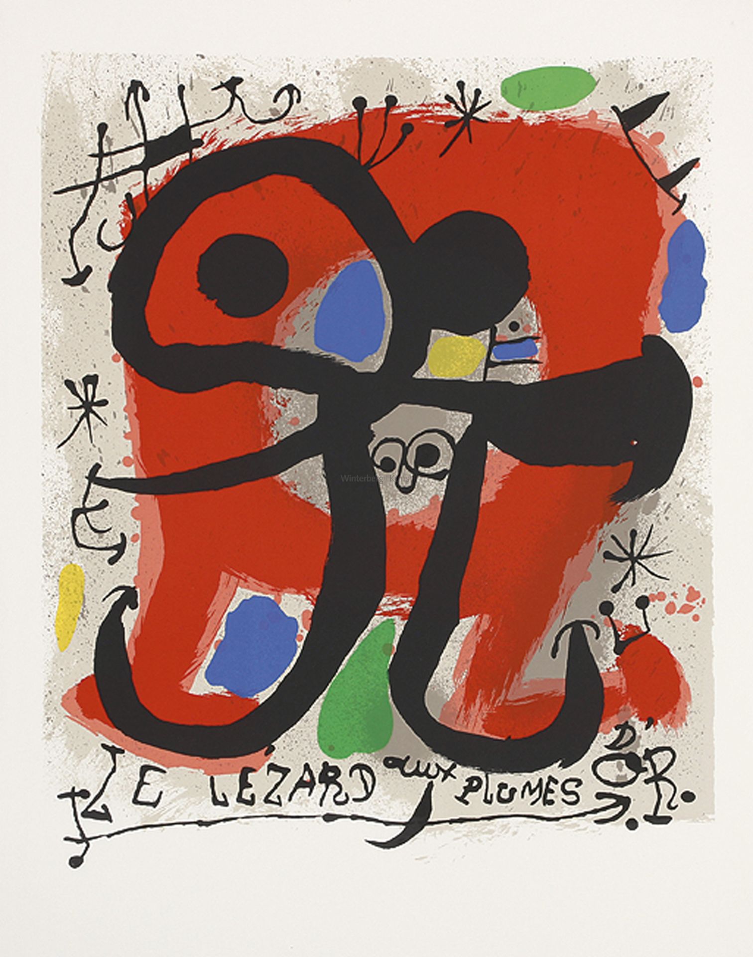 JOAN MIRO: Le Lézard aux Plumes d’Or.