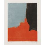 SERGE POLIAKOFF: Composition rouge, grise et noire.