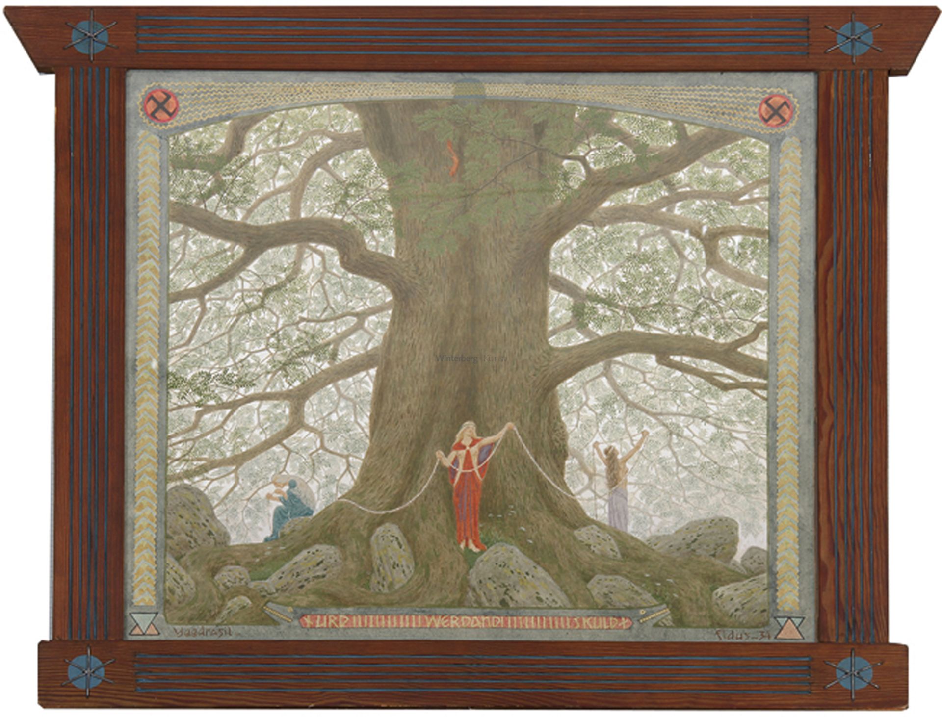 FIDUS, eigentl. HUGO HÖPPENER: „Yggdrasil“ (Die Weltesche).