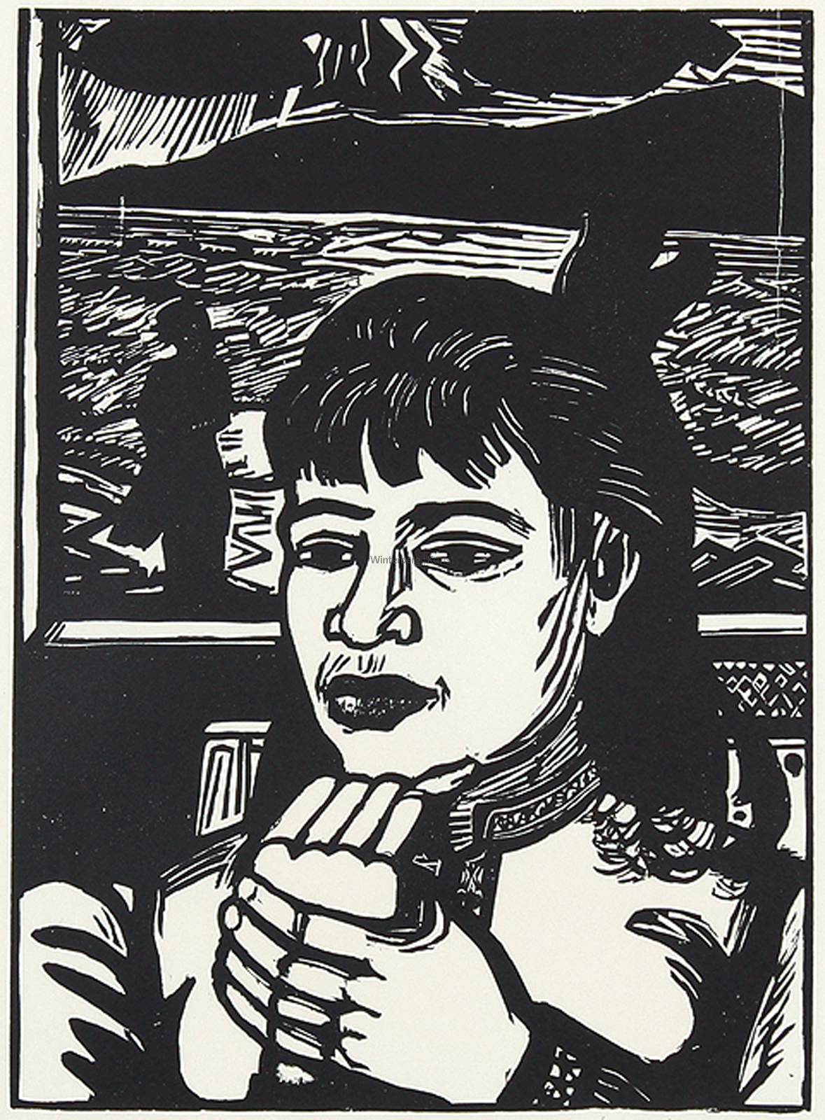 ERICH HECKEL: Junge Frau.