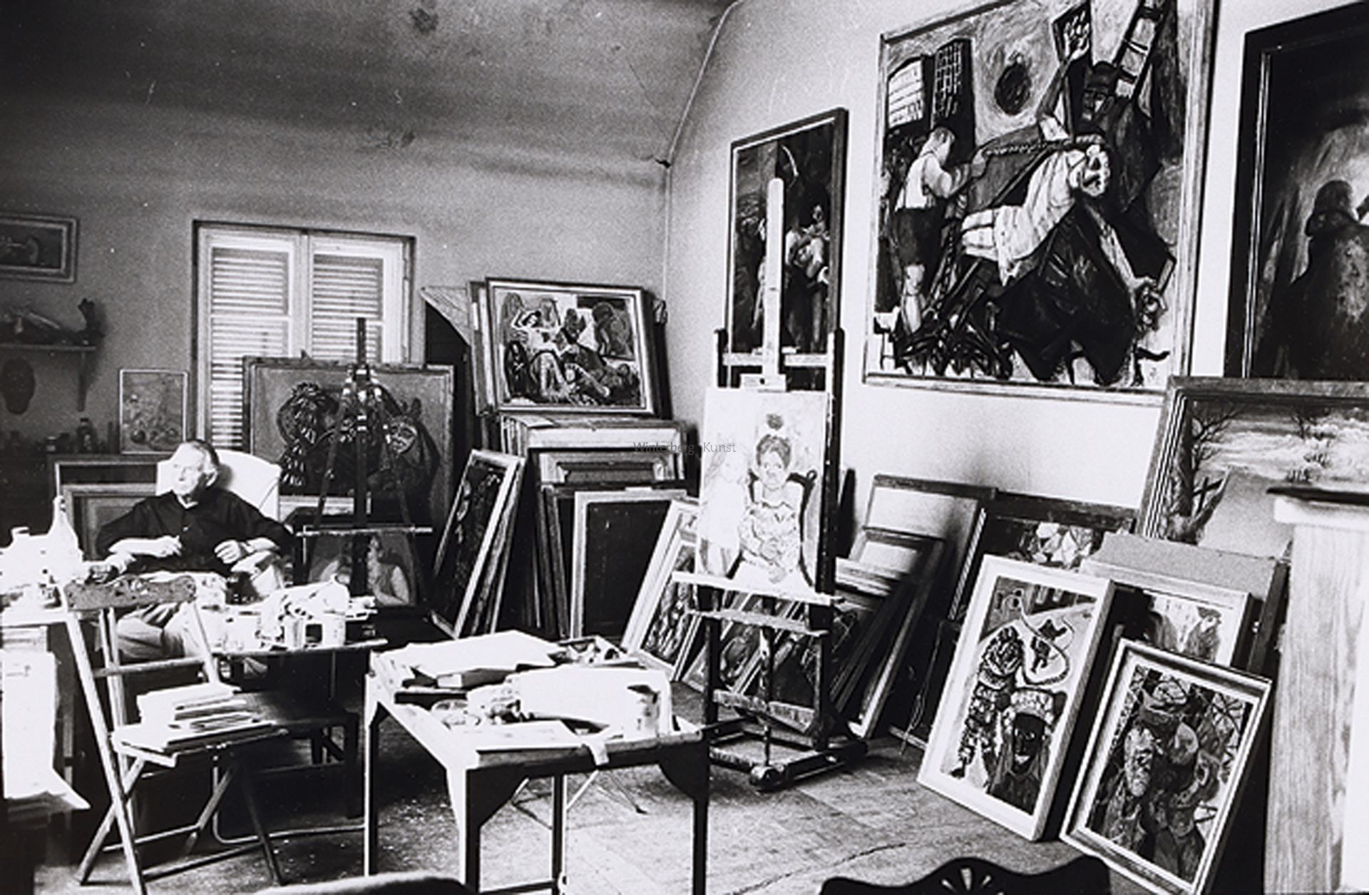 STEFAN MOSES: Otto Dix im Atelier: