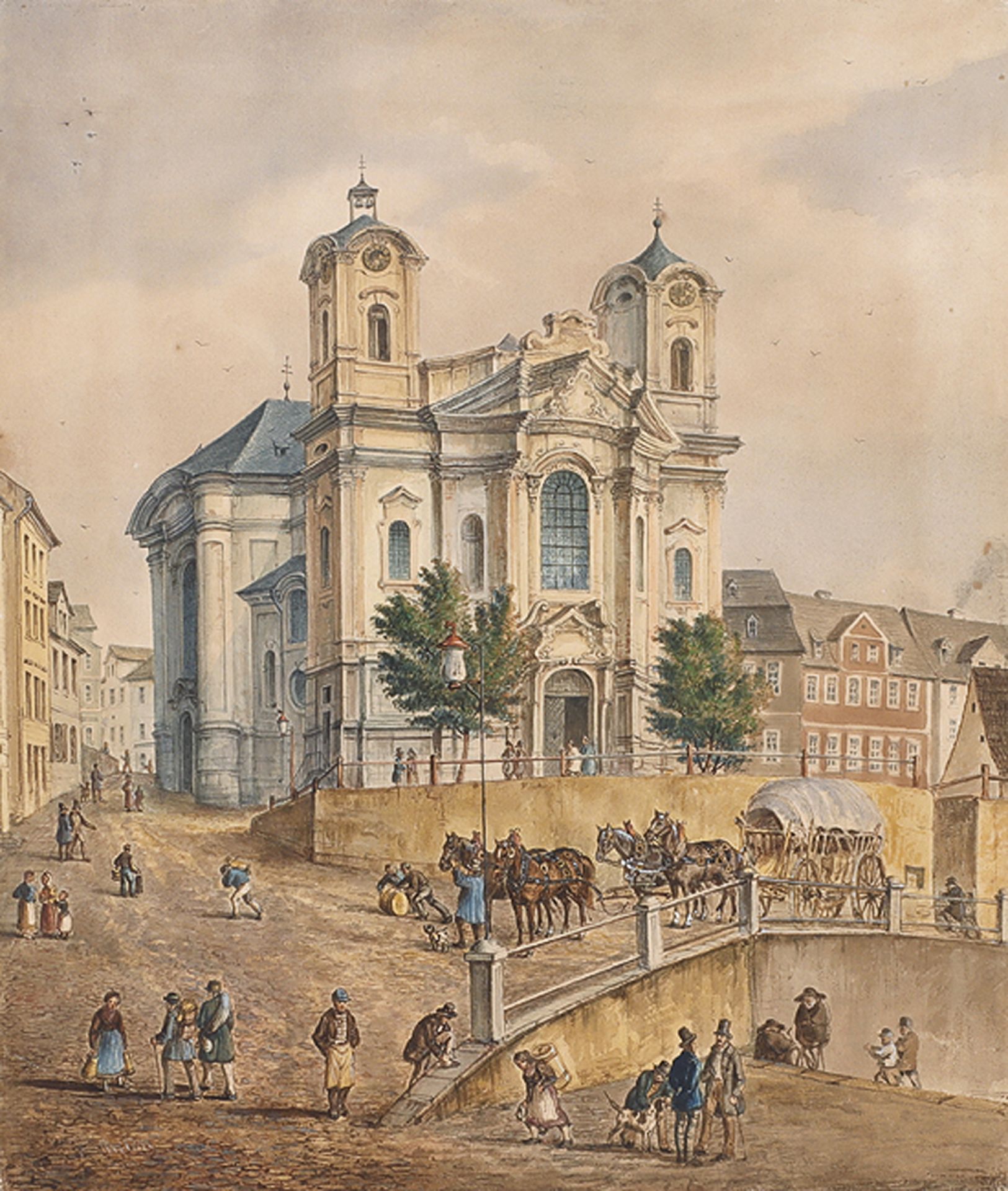 E. ANTON: Barockkirche St. Maria Magdalena in Karlsbad.