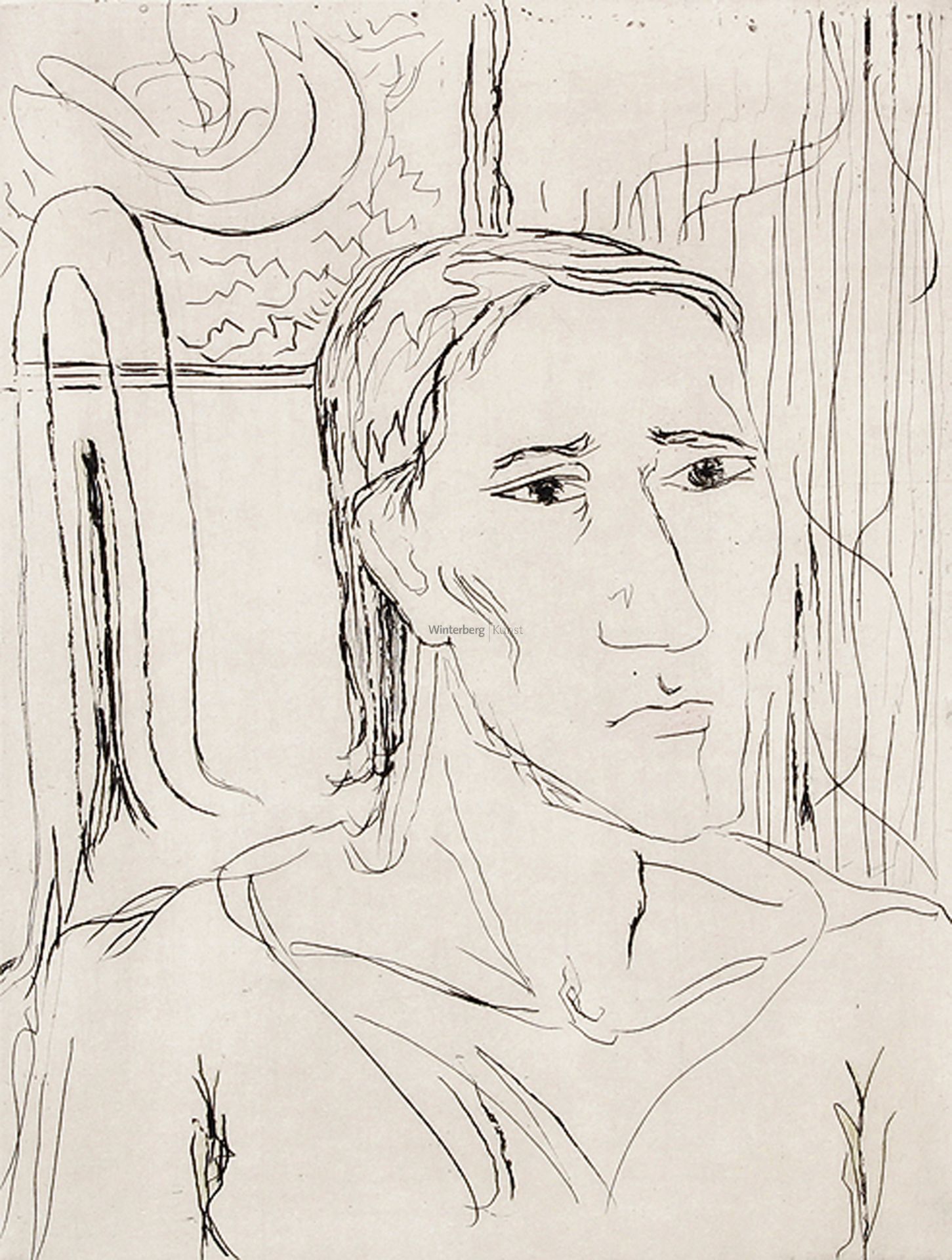 ERICH HECKEL: „Frau“.