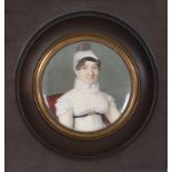 HENRIETTE RATH: Brustbildnis einer Dame in weißem Kleid und Halskrause.