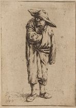 ADRIAEN VAN OSTADE: Der Bauer mit dem Mantel.