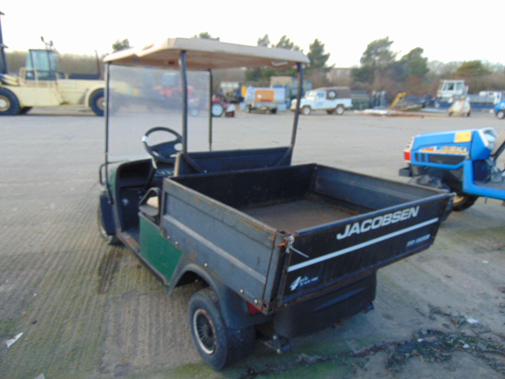 EZGO MPD Turf Master Truck with Tipping Body Batteries and on Board Charger - Image 9 of 11