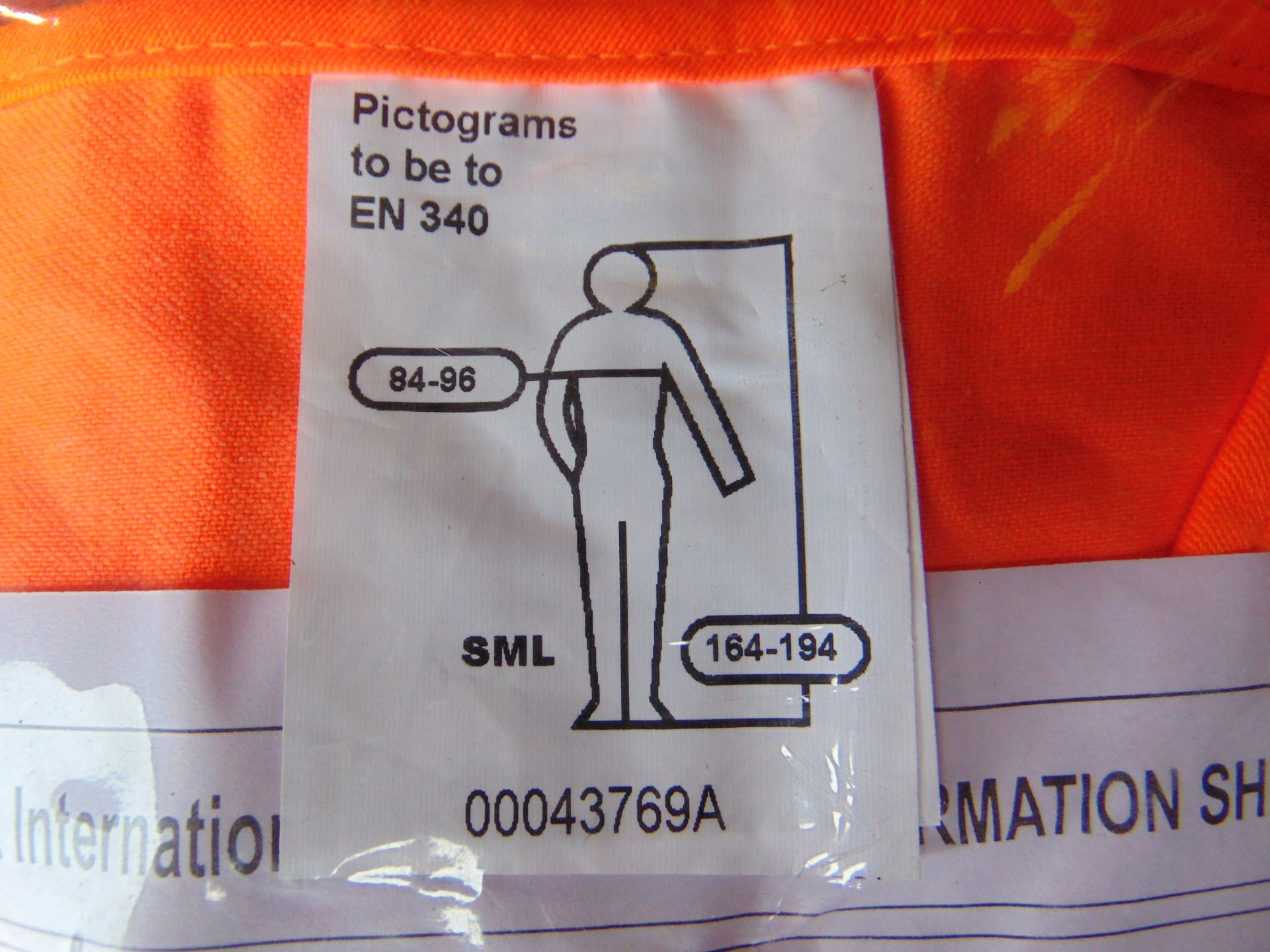 6 x Unissued Orange Hi-Viz Vests - Size Small - Image 7 of 7