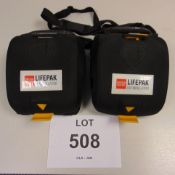 2 x Physio-Control Lifepak CR Plus Defibrillator Units - Fully Automatic