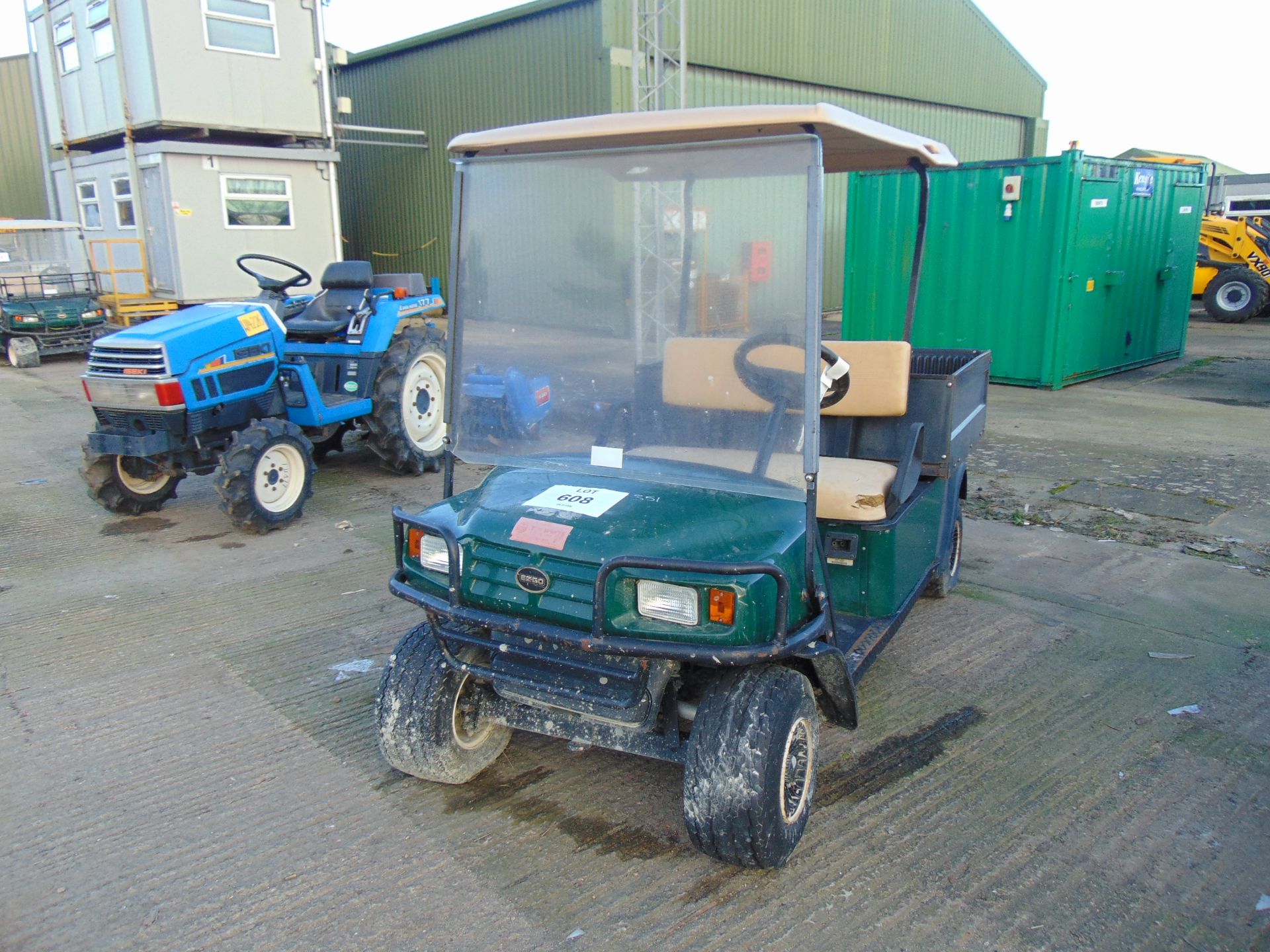 EZGO MPD Turf Master Truck with Tipping Body Batteries and on Board Charger