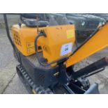 NWE UNISSUED XN10 RUBBER TRACKED MINI EXCAVATOR DIESEL ENGINE PIPED FOR HAMMER FRONT BLADE ETC