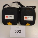 2 x Physio-Control Lifepak CR Plus Defibrillator Units - Fully Automatic