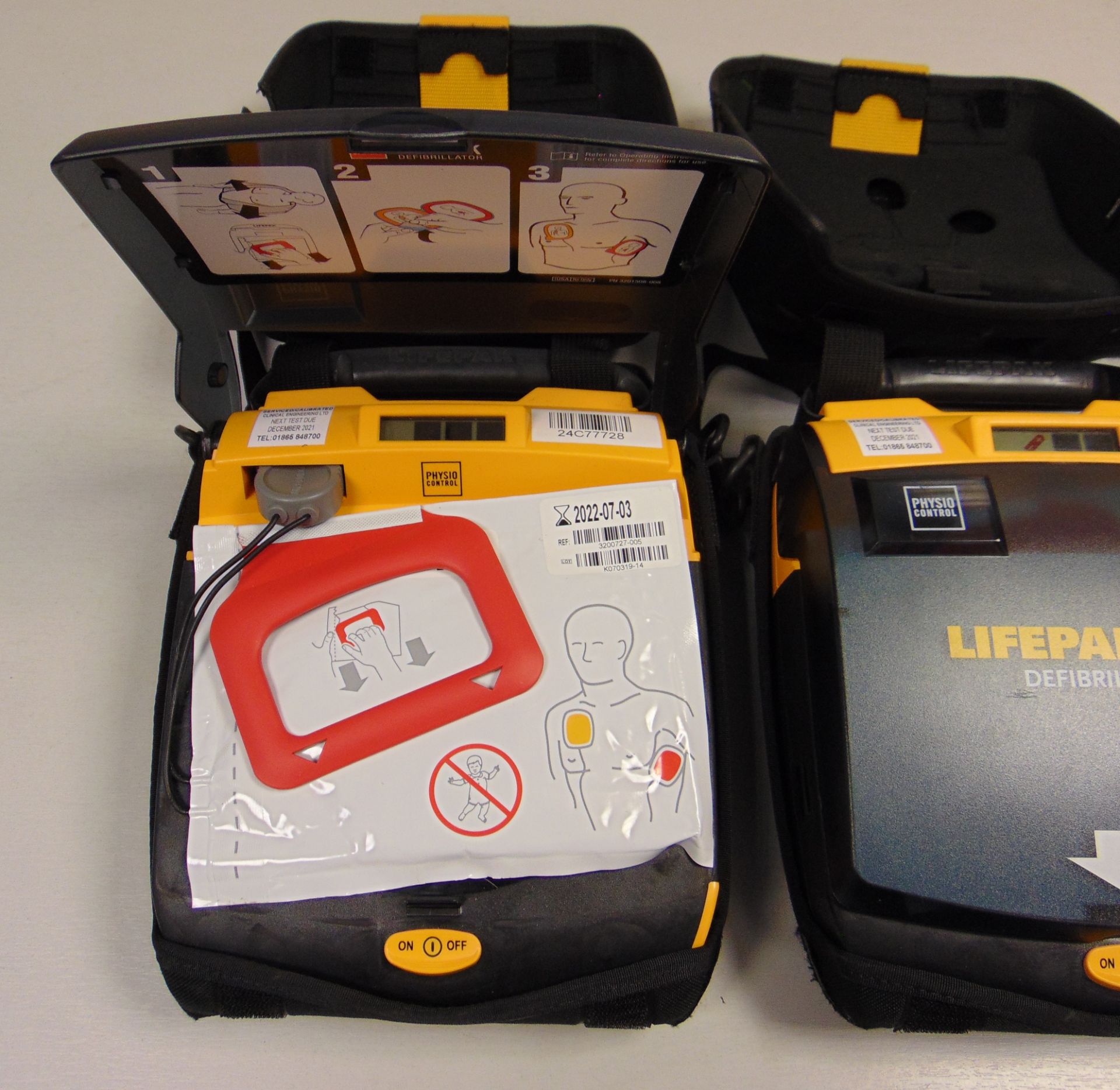 2 x Physio-Control Lifepak CR Plus Defibrillator Units - Fully Automatic - Image 4 of 5