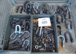 40 x Recovery D-Shackles & Pins - Various Sizes