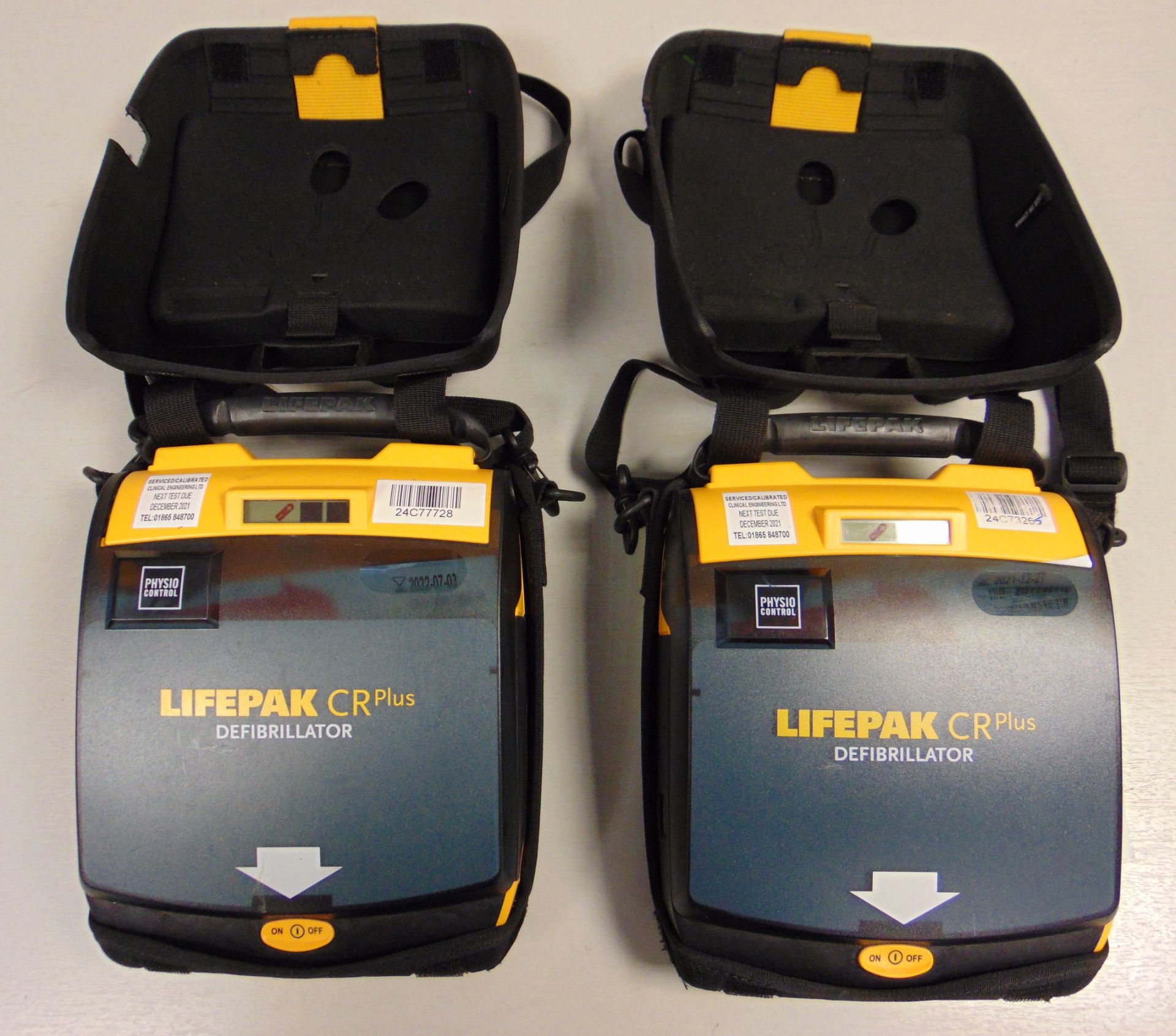 2 x Physio-Control Lifepak CR Plus Defibrillator Units - Fully Automatic - Image 3 of 5