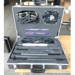 Kit of 4 Inspection Lamps with Cables ect in Protective Case