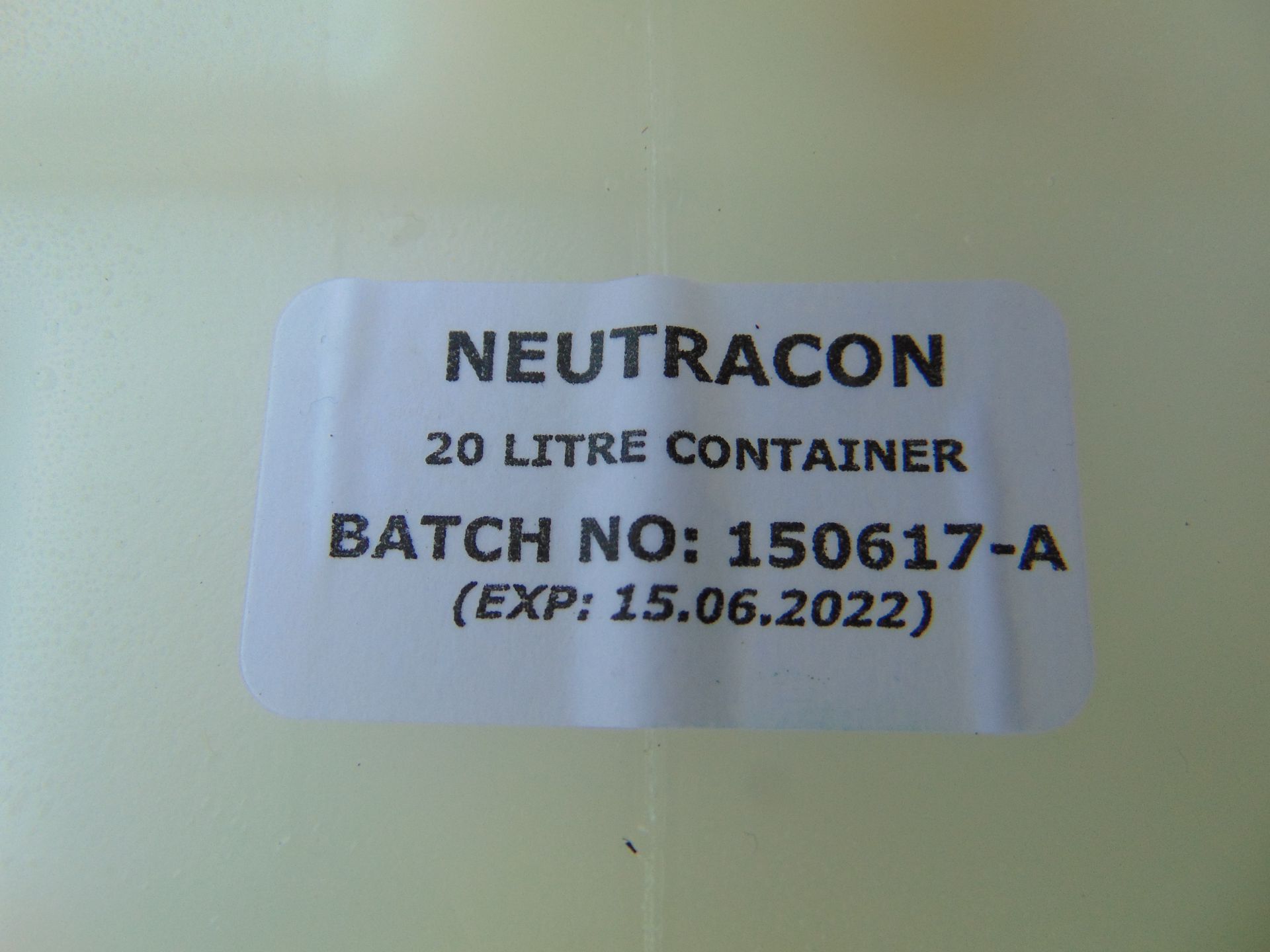 6 x 20 Litre Drums of Decon Neutracon - Image 3 of 4