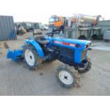 Iseki 155 4x4 Diesel Compact Tractor 260 hours only fitted with Iseki RA1200 Rotavator