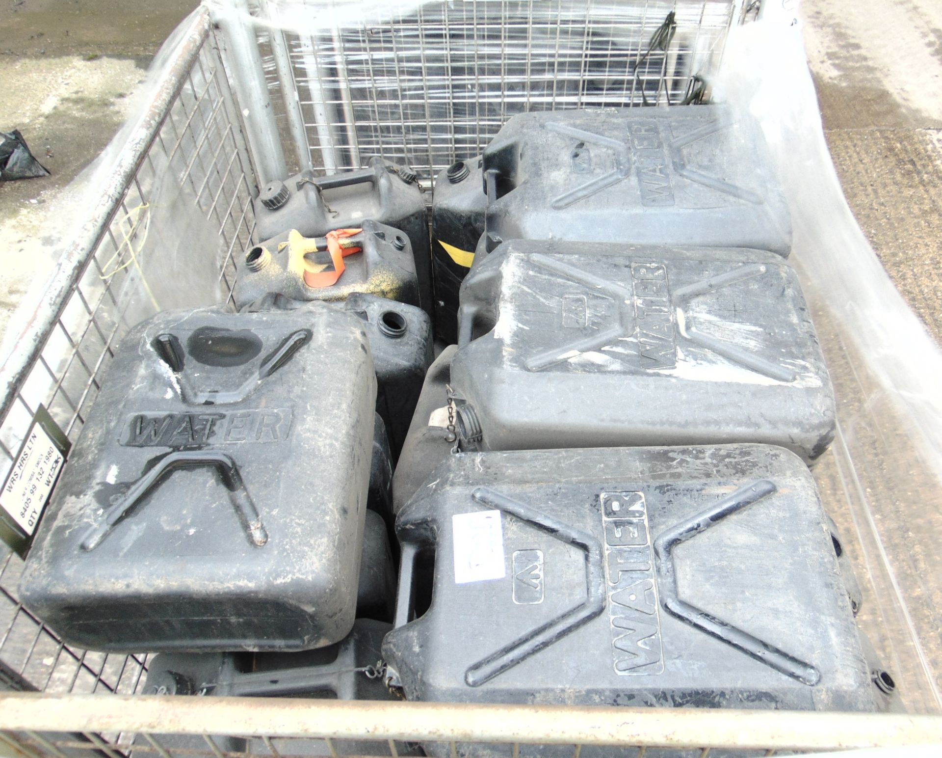 20 x 20 Litre Plastic Water Jerry Cans MoD Stock - Image 2 of 5