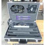 Kit of 4 Inspection Lamps with Cables ect in Protective Case
