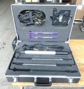 Kit of 4 Inspection Lamps with Cables ect in Protective Case