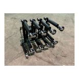 New Unissued Set of 4 Heavy Duty Hydraulic Wheel Skates on Stand for moving cars/commercials