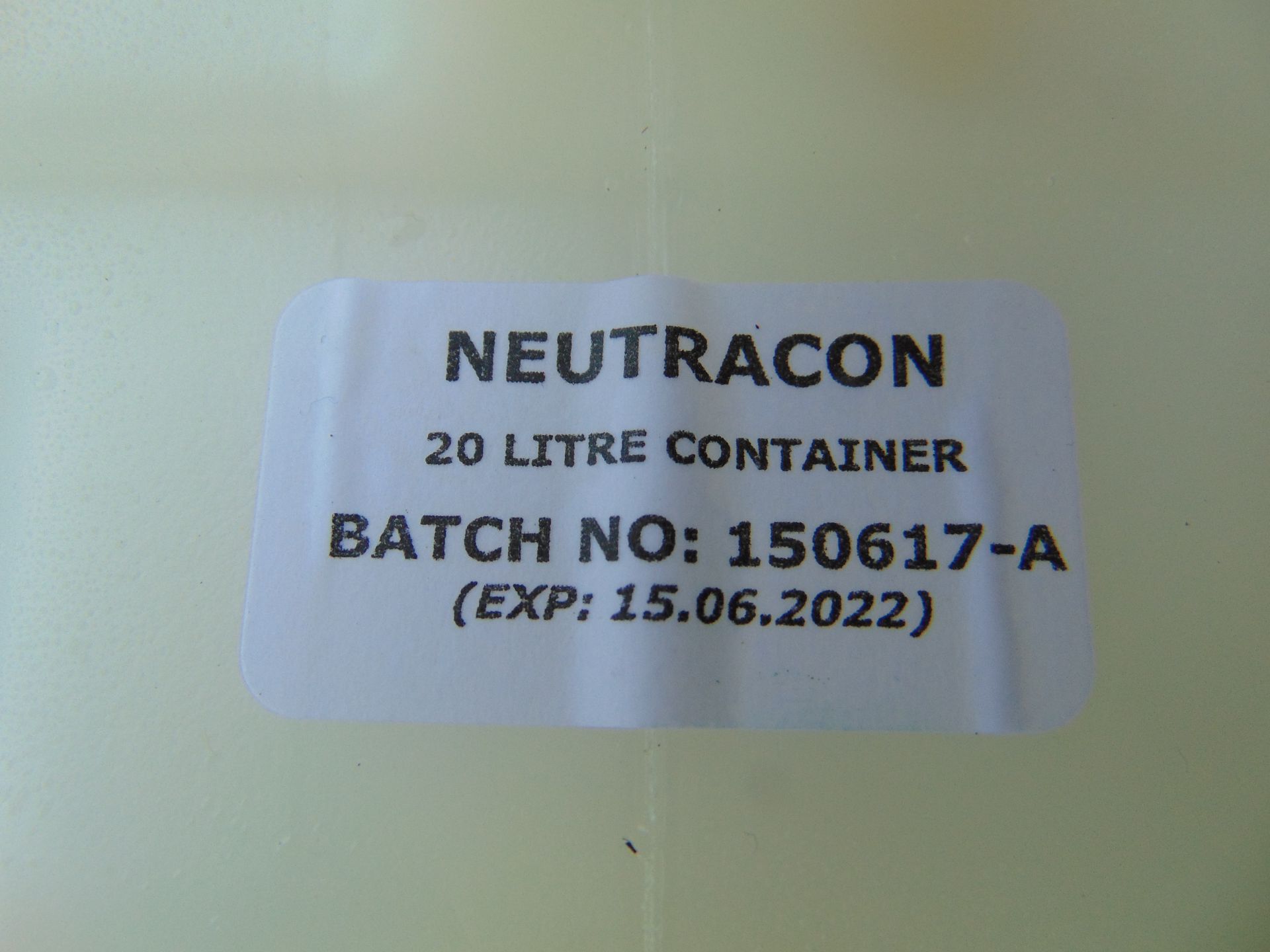12 x 20 Litre Drums of Decon Neutracon - Image 4 of 4