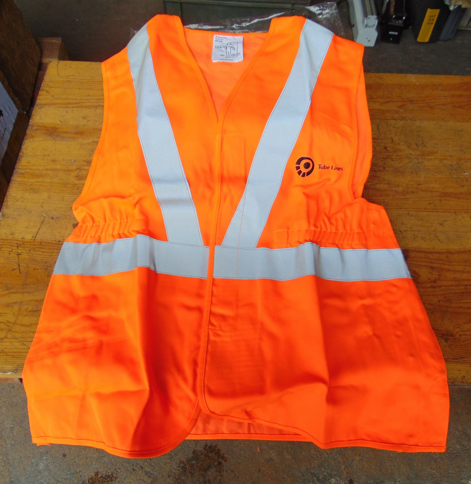 6 x Unissued Orange Hi-Viz Vests - Size Medium - Image 3 of 7