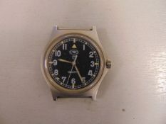 CWC 0552 Royal Marin / Navy issue Service Watch, Nato Marks, Date 1990 Gulf War