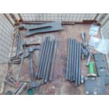 1 x Stillage of Track Clamps, Track Pins Tools etc