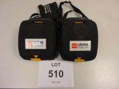 2 x Physio-Control Lifepak CR Plus Defibrillator Units - Fully Automatic