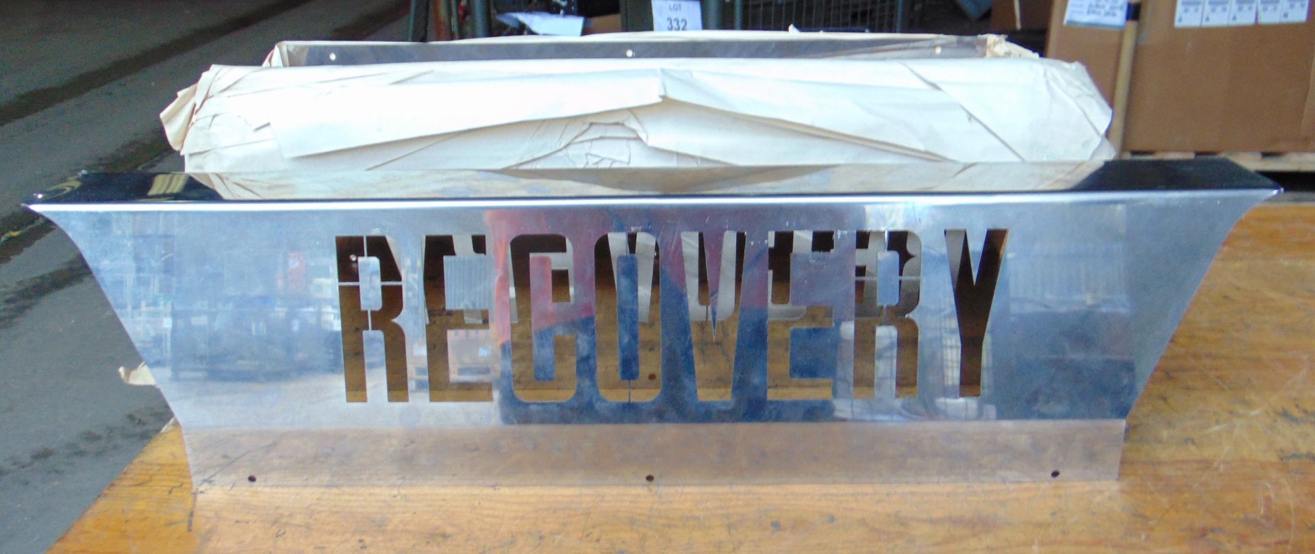 10 x Stainless Steel "RECOVERY" Signs - Image 3 of 6
