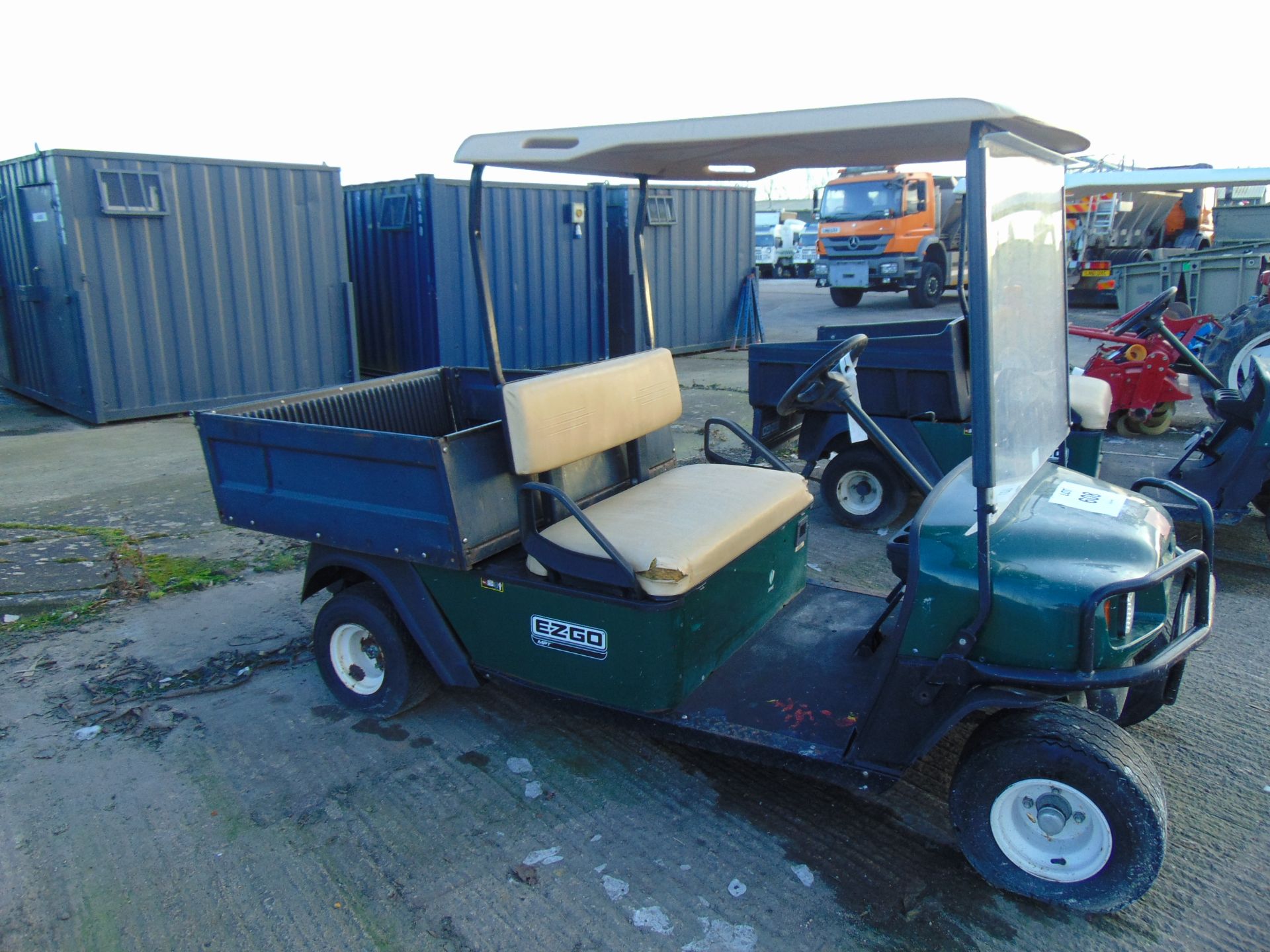EZGO MPD Turf Master Truck with Tipping Body Batteries and on Board Charger - Image 4 of 11