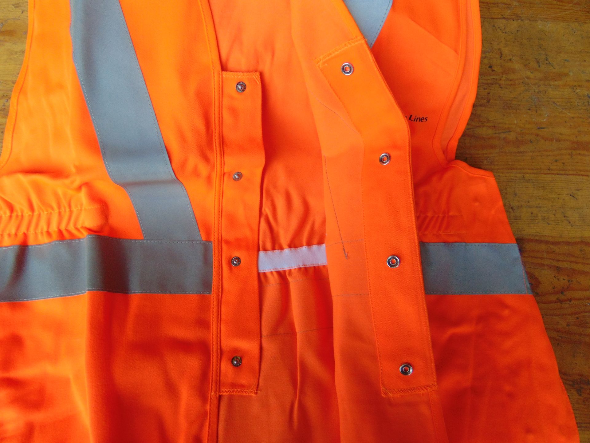 6 x Unissued Orange Hi-Viz Vests - Size Medium - Image 5 of 7