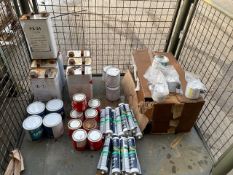 1X STILLAGE OF SEALANTS, ADHESIVE, CORROSION, PROTECTOR, GREASE ETC 60+ ITENS