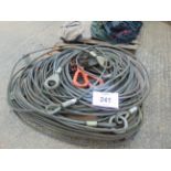 1 x Pallet Steel Winch Rope, Lifting Chains etc