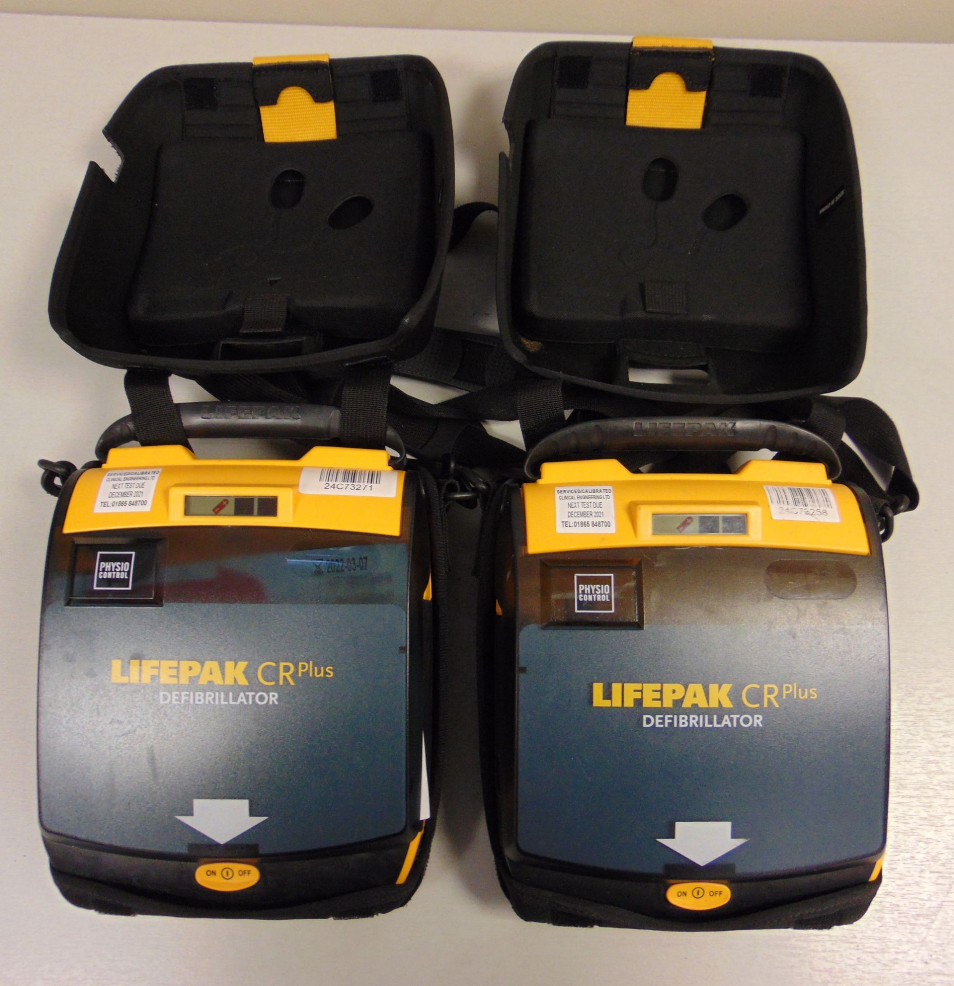 2 x Physio-Control Lifepak CR Plus Defibrillator Units - Fully Automatic - Image 3 of 4