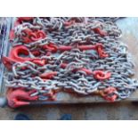 5 x New Unissued Heavy Duty Lashing Chains and Load Binders for Plant and Tank Transporters