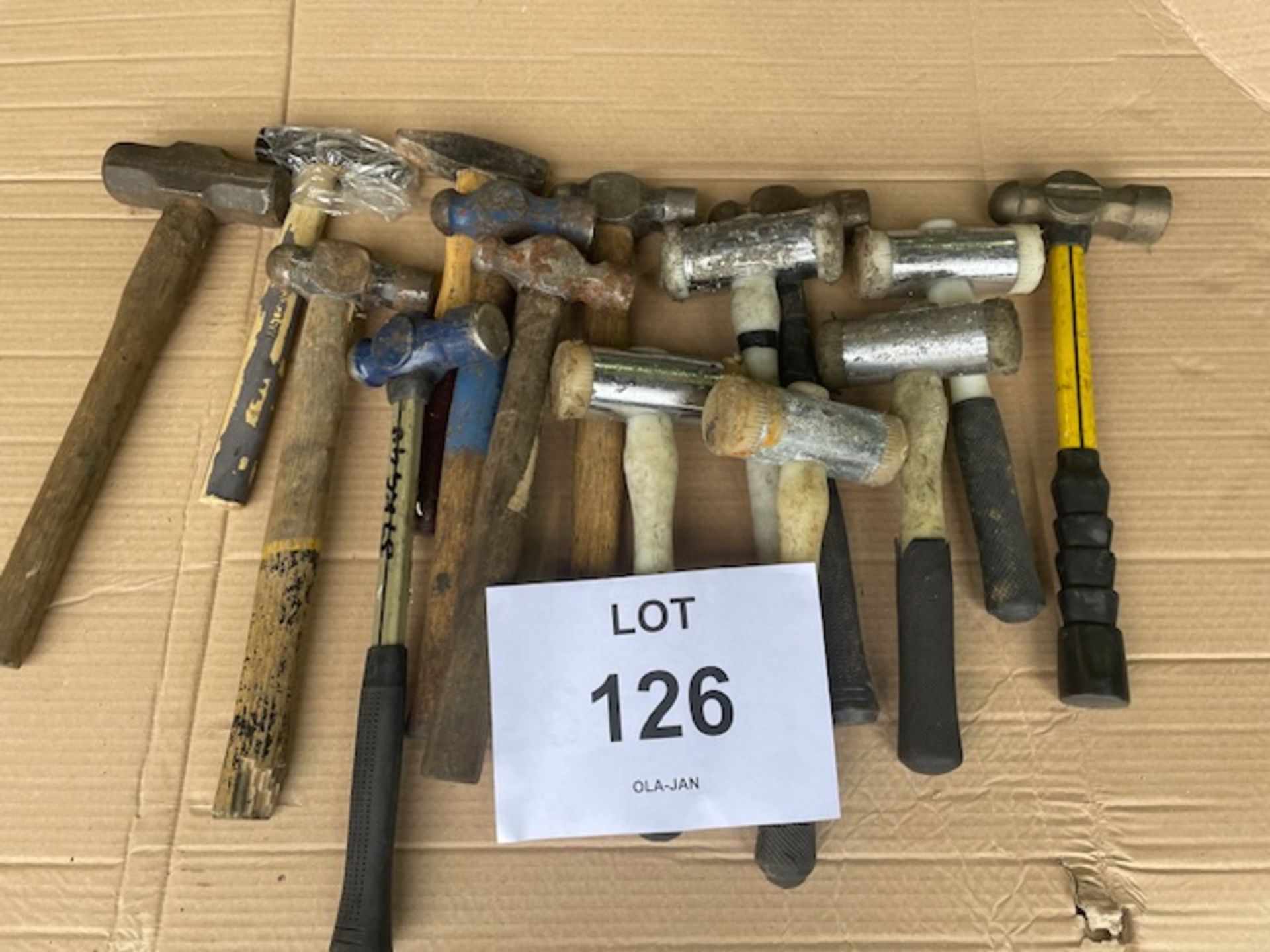 16 x Workshop Hammers Various Types