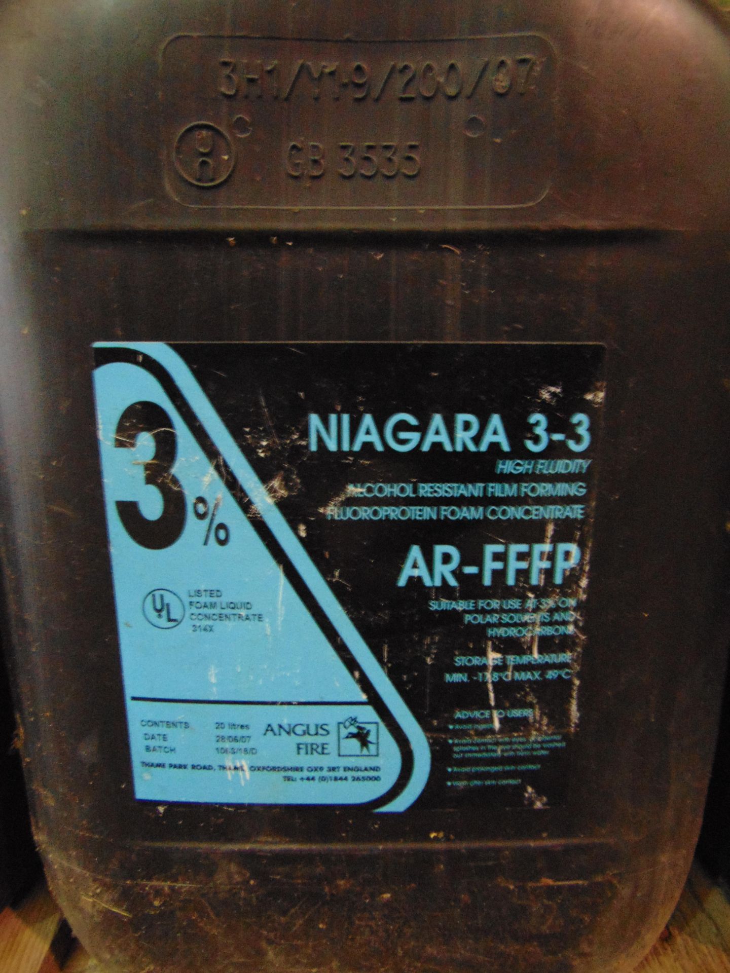 Niagara Foam Concentrate Liquid - Approx. 17 x 20 Litre Drums - Image 4 of 4