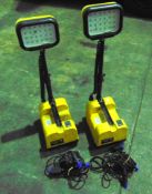 2 x Peli 9430 RALS LED Area Work Lights c/w Chargers