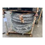 1 x Stillage of UK MoD Security Galvanized Razor Wire in 1m Coils Approx. 480kgs