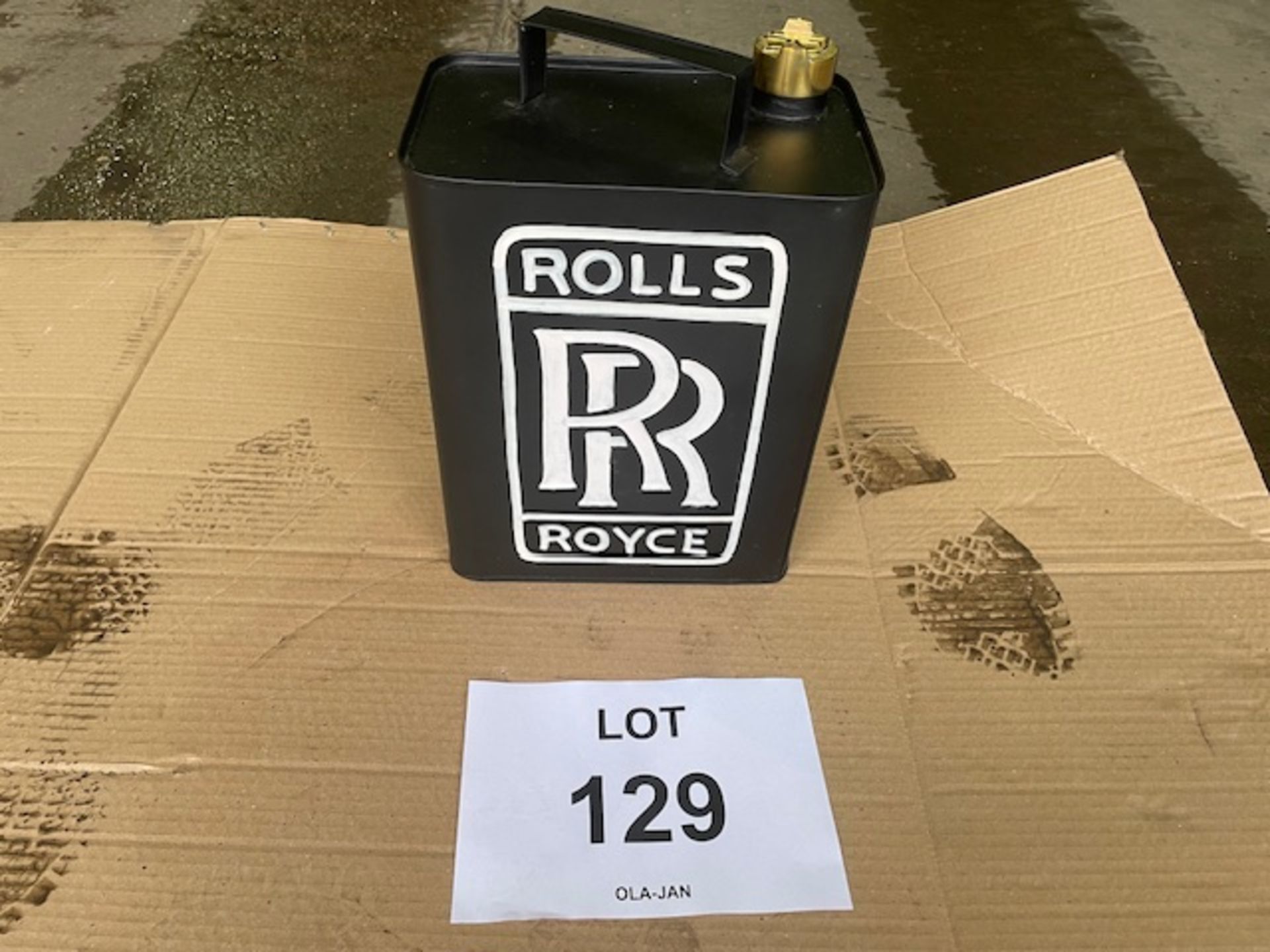 Rolls Royce 1 gall Oil Can with Brass Cap Unused