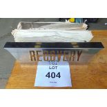 10 x Stainless Steel "RECOVERY" Signs