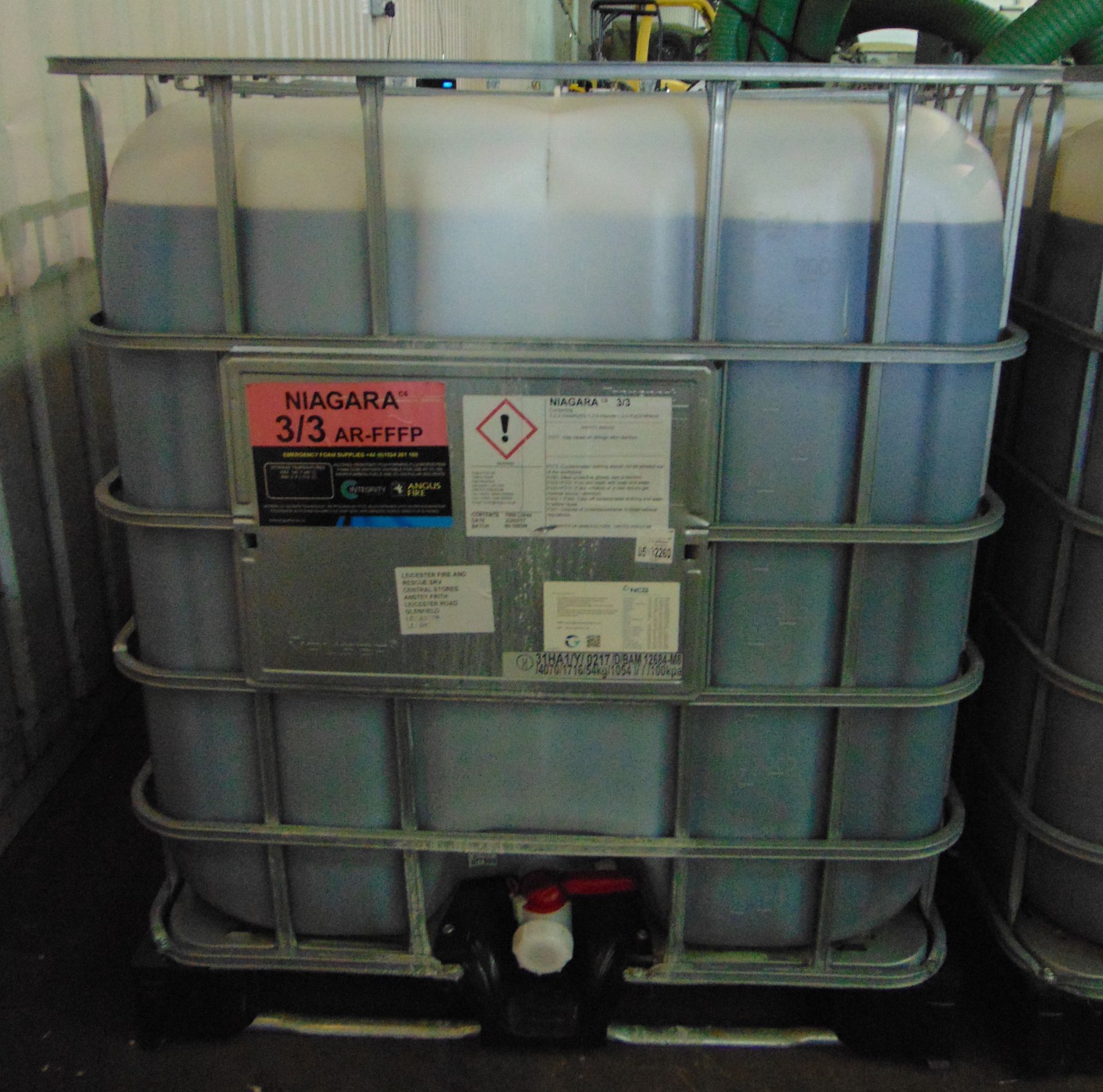 Niagara 3/3 Foam Concentrate Liquid - 1000 Litre IBC - Image 2 of 6