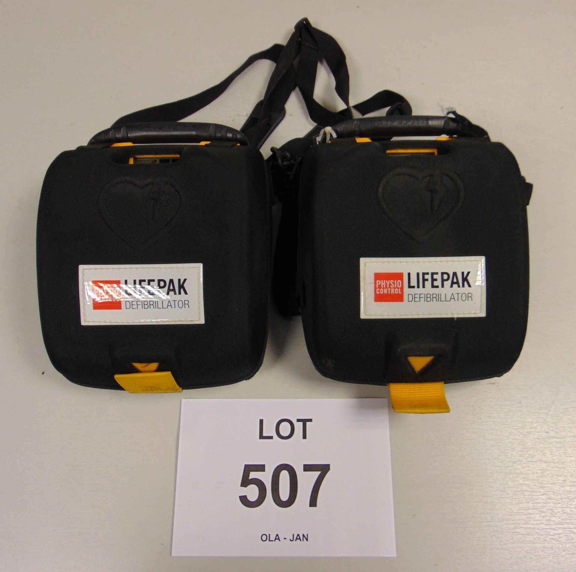 2 x Physio-Control Lifepak CR Plus Defibrillator Units - Fully Automatic