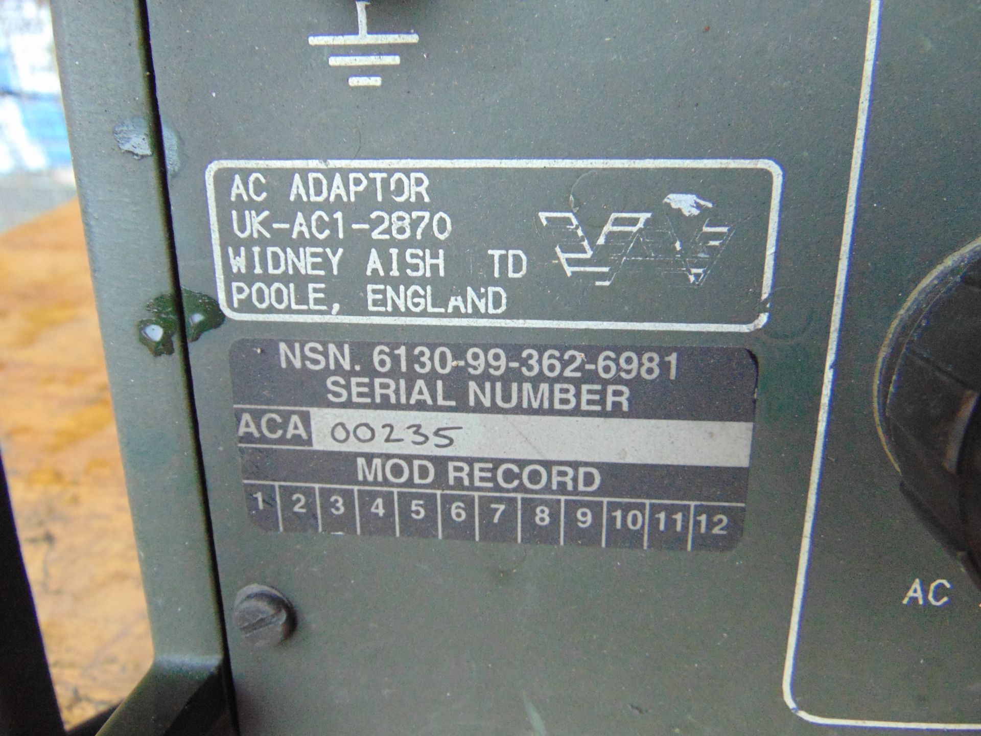 Widney Aish 240 Volt Clansman Power Supply w/ Lead & Plug - Image 4 of 4