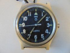 Rare CWC (Cabot Watch Co Switzerland Fat Boy British Army Service Watch, Date 1980